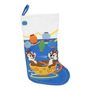 Disney Parks Chip and Dale Mad Tea Party Teacups Holiday Christmas Stocking